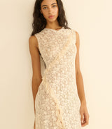ANABELIA DRESS -- SOFT CAMELLIA