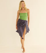 CASCAIS SARONG -- NAVY CADIZ FOULARD