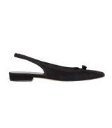 COSSIMA SLINGBACK -- BLACK SUEDE
