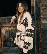 GRIFFITH CARDIGAN -- HORNSTULL JACQUARD