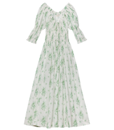 ISCHIA DRESS -- VERT PETIT BOUQUET DE CHAMONIX