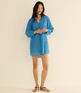 JULIET TUNIC DRESS -- SANTORINI BLUE