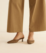 LUMA HEEL -- TOBACCO SUEDE