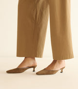 LUMA HEEL -- TOBACCO SUEDE
