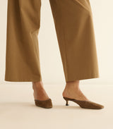 LUMA HEEL -- TOBACCO SUEDE