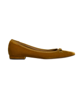 ODETTE BALLET FLAT -- CURRY VELVET