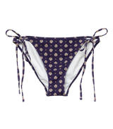 POSITANO BIKINI BOTTOM -- NAVY CADIZ FOULARD