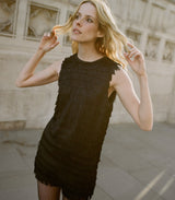 SOIRÉE TUNIC TOP -- BLACK